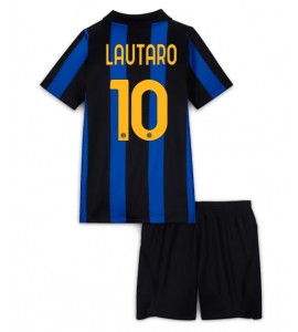 Inter Milan Lautaro Martinez #10 Jalkapallovaatteet Lasten Kotipeliasu 2026-27 Lyhythihainen (+ Lyhyet housut)